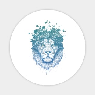 Floral lion Magnet